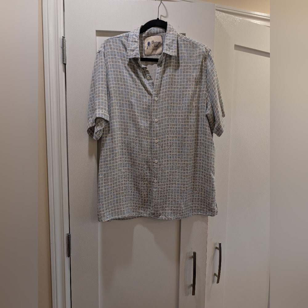 Vintage Silk Circa 1969 Shirt Sleeve Shirt,L